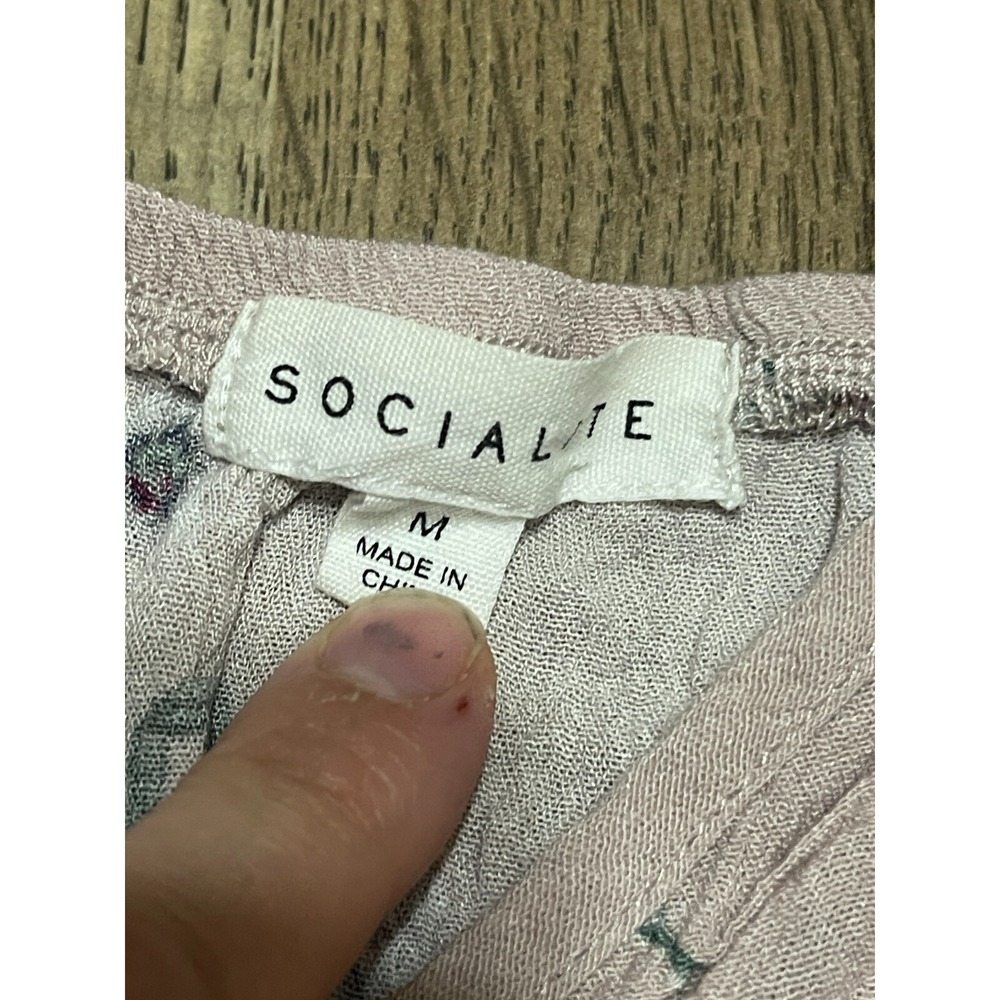 SOCIALITE Dress, Women's Size Medium, Purple Blue Green, Floral, Tank Top - Picture 5 of 8